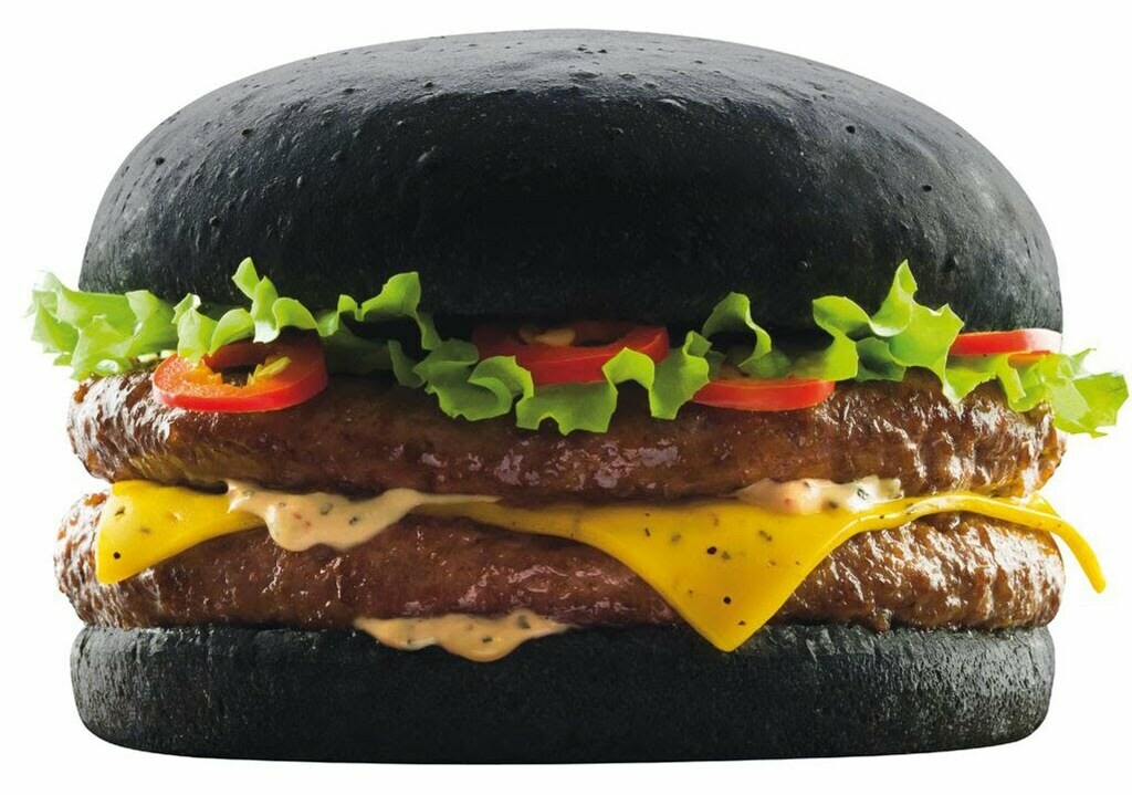 Бургер блэк с двойной котлетой