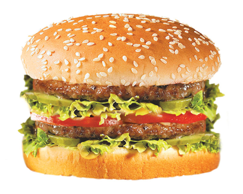 Бургер с двойной котлетой